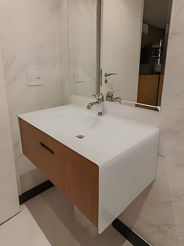 1707 Flat com duas suites com serviço de Hotel no Itaim Bibi
