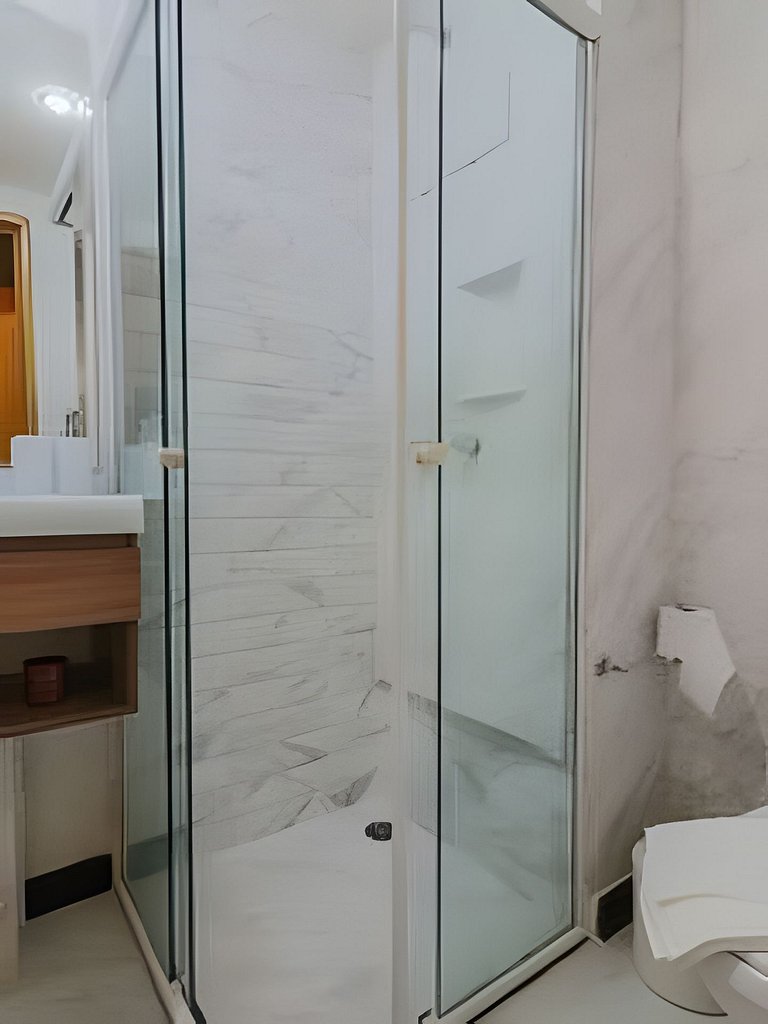 1707 Flat com duas suites com serviço de Hotel no Itaim Bibi