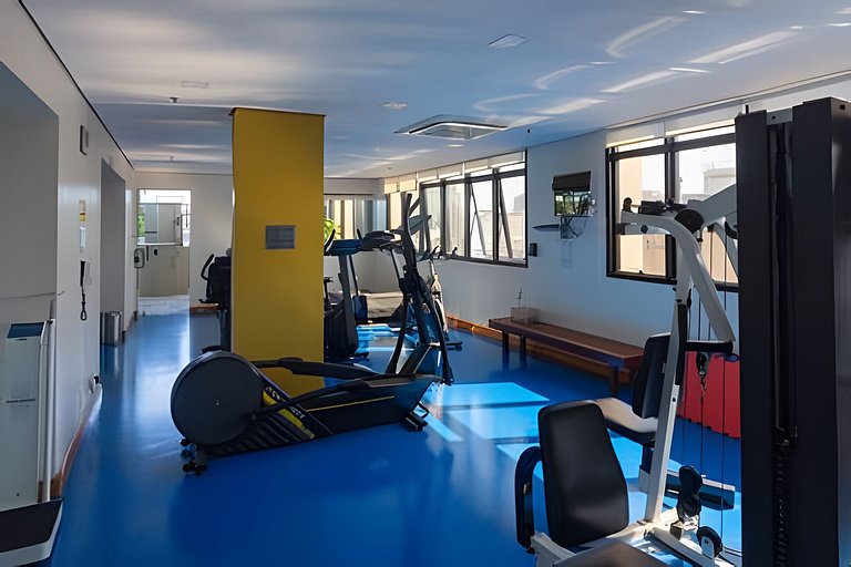 1707 Flat com duas suites com serviço de Hotel no Itaim Bibi