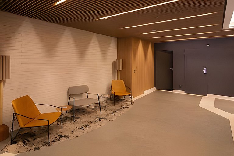 1707 Flat com duas suites com serviço de Hotel no Itaim Bibi